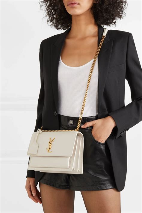 ysl white black bag|yves saint laurent white bag.